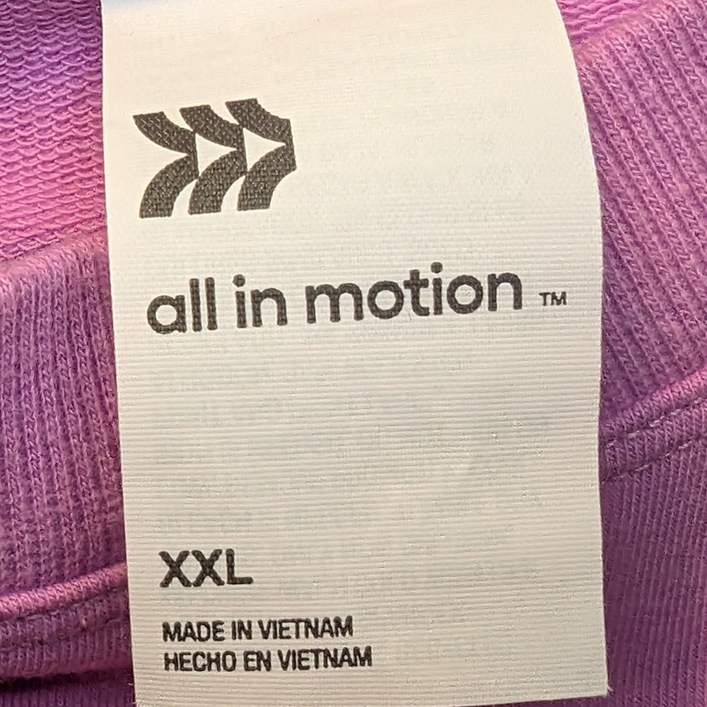All in Motion Purple Health & Wellness Sweatshirt NWOT - Picture 3 of 5